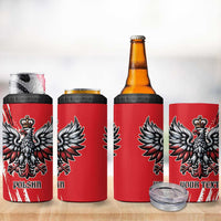Poland National Flag Day Personalized 4 in 1 Can Cooler Tumbler Polsk Eagle Simple Style