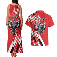 Poland National Flag Day Personalized Couples Matching Tank Maxi Dress and Hawaiian Shirt Polsk Eagle Simple Style