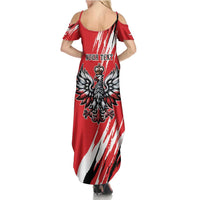 Poland National Flag Day Personalized Family Matching Summer Maxi Dress and Hawaiian Shirt Polsk Eagle Simple Style