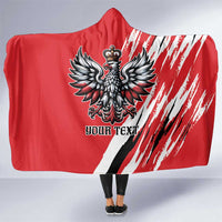 Poland National Flag Day Personalized Hooded Blanket Polsk Eagle Simple Style