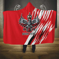 Poland National Flag Day Personalized Hooded Blanket Polsk Eagle Simple Style