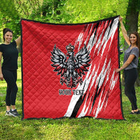 Poland National Flag Day Personalized Quilt Polsk Eagle Simple Style
