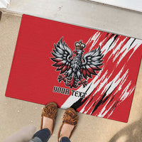 Poland National Flag Day Personalized Rubber Doormat Polsk Eagle Simple Style