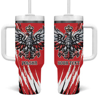 Poland National Flag Day Personalized Tumbler With Handle Polsk Eagle Simple Style