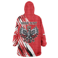 Poland National Flag Day Personalized Wearable Blanket Hoodie Polsk Eagle Simple Style