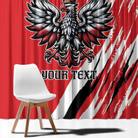 Poland National Flag Day Personalized Window Curtain Polsk Eagle Simple Style