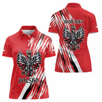 Poland National Flag Day Personalized Women Polo Shirt Polsk Eagle Simple Style
