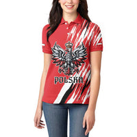 Poland National Flag Day Personalized Women Polo Shirt Polsk Eagle Simple Style