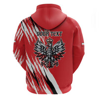 Poland National Flag Day Personalized Zip Hoodie Polsk Eagle Simple Style