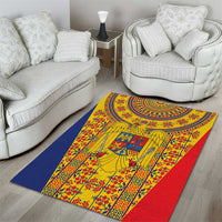 Romania Traditional Embroidery Pattern Area Rug