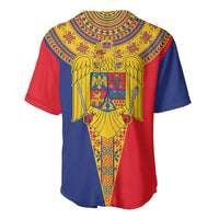 Romania Traditional Embroidery Pattern Baseball Jersey