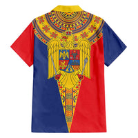 Romania Traditional Embroidery Pattern Family Matching Long Sleeve Bodycon Dress and Hawaiian Shirt