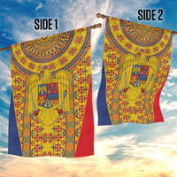 Romania Traditional Embroidery Pattern Garden Flag
