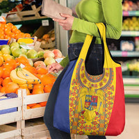 Romania Traditional Embroidery Pattern Grocery Bag