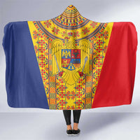 Romania Traditional Embroidery Pattern Hooded Blanket