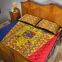 Romania Traditional Embroidery Pattern Quilt Bed Set
