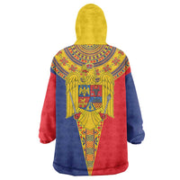 Romania Traditional Embroidery Pattern Wearable Blanket Hoodie