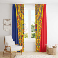 Romania Traditional Embroidery Pattern Window Curtain