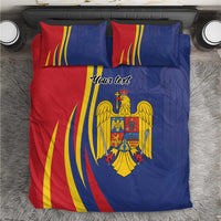 Romania Flag Day Personalized Bedding Set National Golden Eagle
