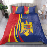 Romania Flag Day Personalized Bedding Set National Golden Eagle