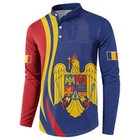 Romania Flag Day Personalized Button Sweatshirt National Golden Eagle
