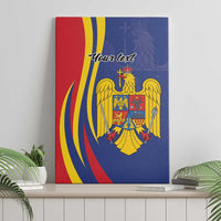 Romania Flag Day Personalized Canvas Wall Art National Golden Eagle