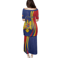 Romania Flag Day Personalized Family Matching Puletasi and Hawaiian Shirt National Golden Eagle