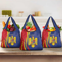 Romania Flag Day Personalized Grocery Bag National Golden Eagle