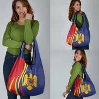 Romania Flag Day Personalized Grocery Bag National Golden Eagle