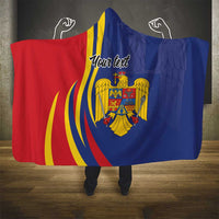 Romania Flag Day Personalized Hooded Blanket National Golden Eagle