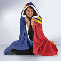 Romania Flag Day Personalized Hooded Blanket National Golden Eagle
