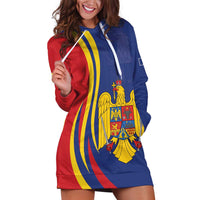 Romania Flag Day Personalized Hoodie Dress National Golden Eagle