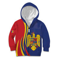 Romania Flag Day Personalized Kid Hoodie National Golden Eagle