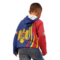 Romania Flag Day Personalized Kid Hoodie National Golden Eagle