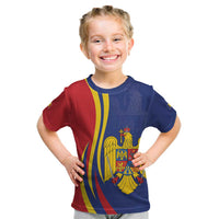 Romania Flag Day Personalized Kid T Shirt National Golden Eagle
