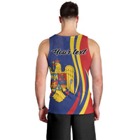Romania Flag Day Personalized Men Tank Top National Golden Eagle