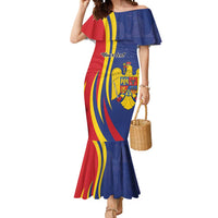 Romania Flag Day Personalized Mermaid Dress National Golden Eagle