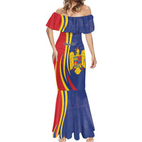 Romania Flag Day Personalized Mermaid Dress National Golden Eagle