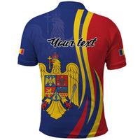 Romania Flag Day Personalized Polo Shirt National Golden Eagle