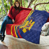 Romania Flag Day Personalized Quilt National Golden Eagle