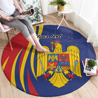 Romania Flag Day Personalized Round Carpet National Golden Eagle