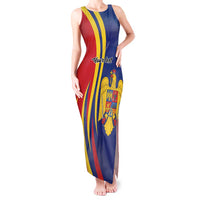 Romania Flag Day Personalized Tank Maxi Dress National Golden Eagle