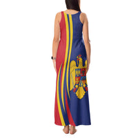 Romania Flag Day Personalized Tank Maxi Dress National Golden Eagle