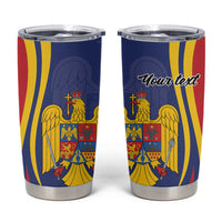 Romania Flag Day Personalized Tumbler Cup National Golden Eagle