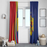 Romania Flag Day Personalized Window Curtain National Golden Eagle