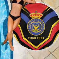 Haiti 1814-1820 Personalized Beach Blanket Haitian Flag of the Kingdom