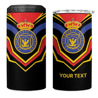 Haiti 1814-1820 Personalized 4 in 1 Can Cooler Tumbler Haitian Flag of the Kingdom