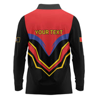 Haiti 1814-1820 Personalized Long Sleeve Polo Shirt Haitian Flag of the Kingdom
