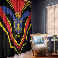 Haiti 1814-1820 Personalized Window Curtain Haitian Flag of the Kingdom