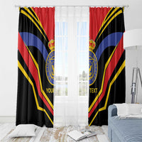 Haiti 1814-1820 Personalized Window Curtain Haitian Flag of the Kingdom